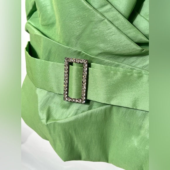 Veronique Young Vintage Taffeta Halter Cocktail Top Size 6 - Picture 3 of 16